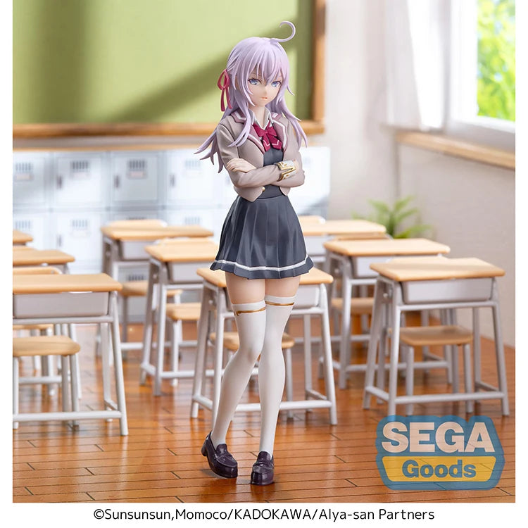 Original SEGA Luminasta Alya Sometimes Hides Her Feelings in Russian Alisa Mikhailova Kujou Anime Figure Action Figure Model Toy