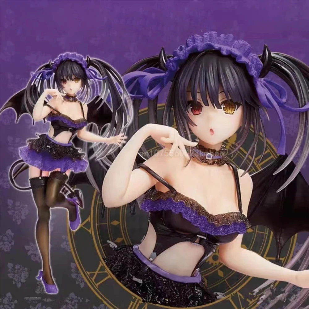 Classic Kurumi Tokisaki Figure Coreful DATE A LIVE IV Anime Figure Purple Devil Action Figure 21cm Model Collection Adult Gifts