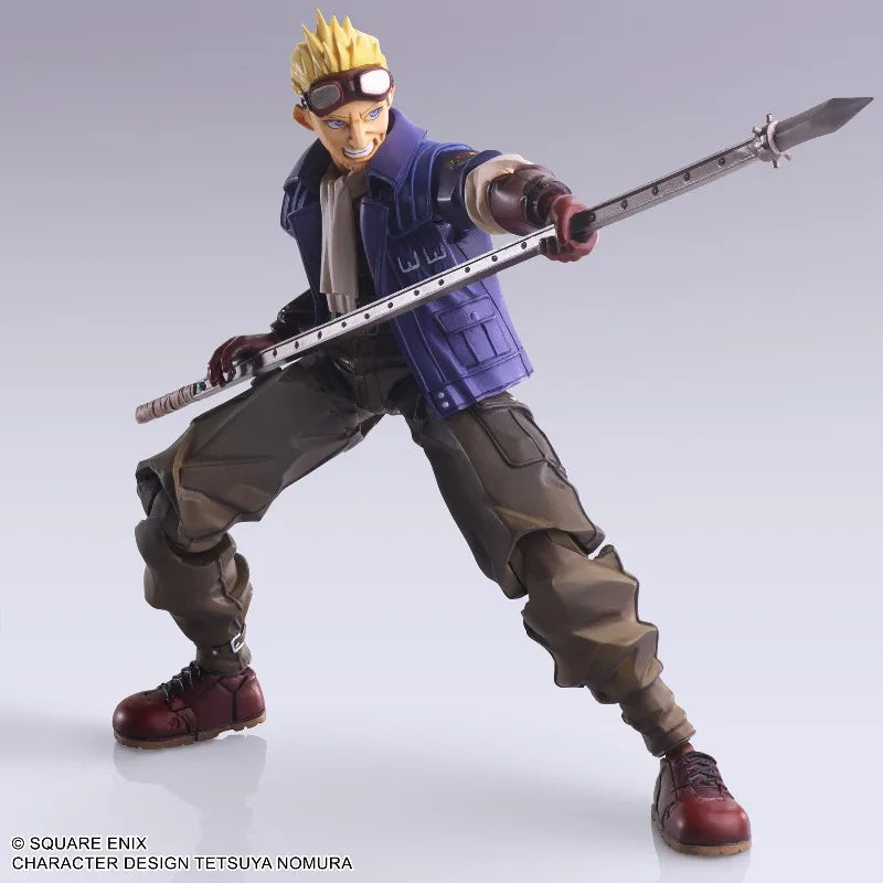 In Stock Square Enix Bring Arts Final Fantasy VII Cid Highwind Articulated Action Figure Anime Cartoon Action Figure Gifts Toys