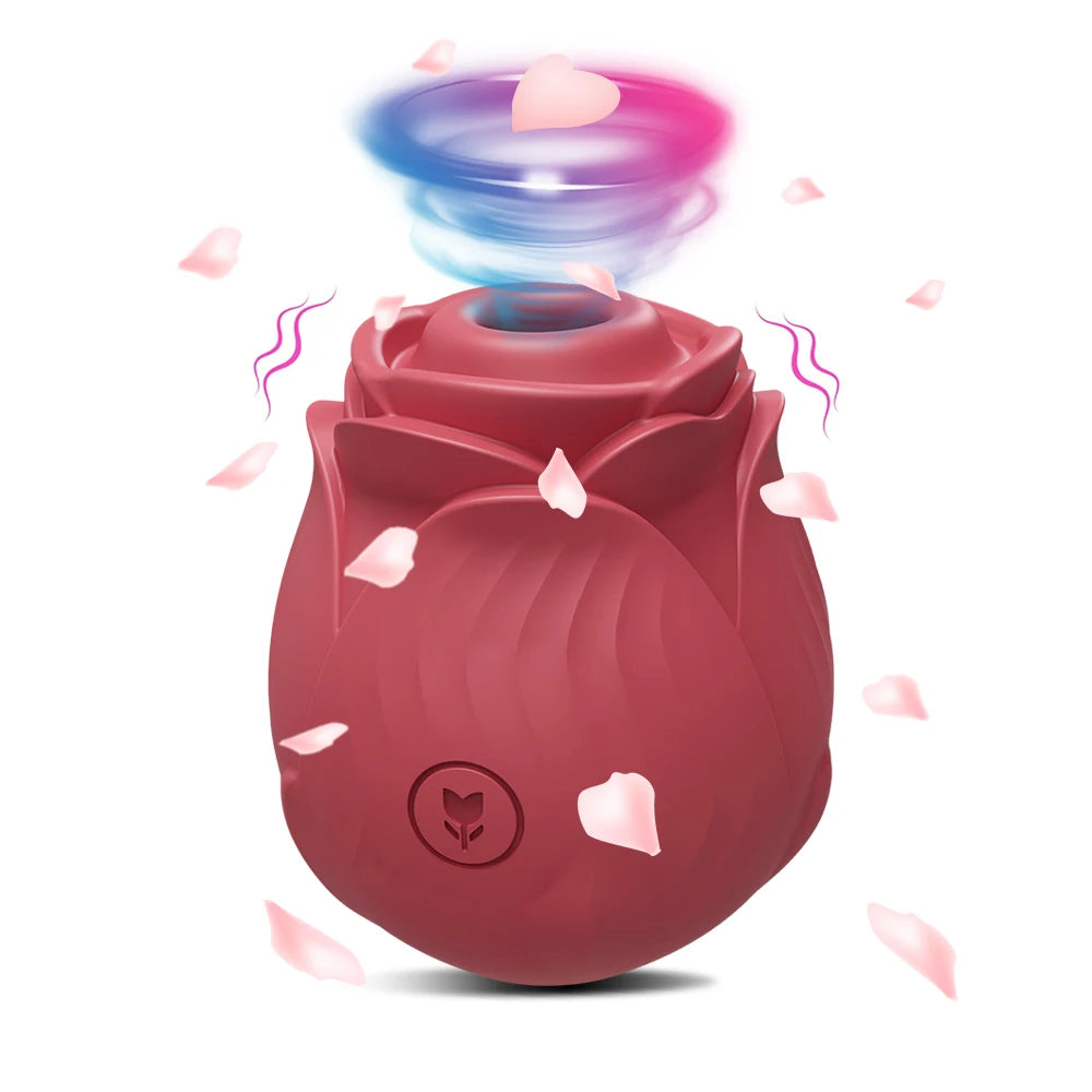 Rose-Sucking Vibrator Nippel Klitoris Stimulator Zunge Lecken Vibration Masturbation Werkzeuge Frauen Sex Spielzeug Für Erwachsene Vibrator 18