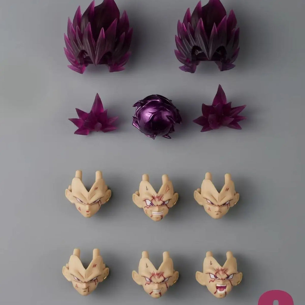 Air&Oq Studio Dragon Ball Z Vegeta Head Accessories Kit Figure Shf Super Saiyan Ssj Majin Vegeta  Action Figures Toys Gifts
