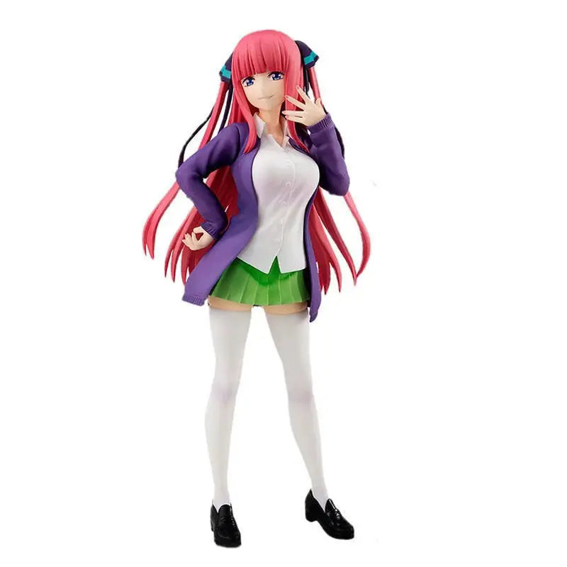 18CM The Quintessential Quintuplets Ichika Nino Miku Yotsuba Itsuki JK Uniform PVC Action Figure Collectible Model Surprise Gift
