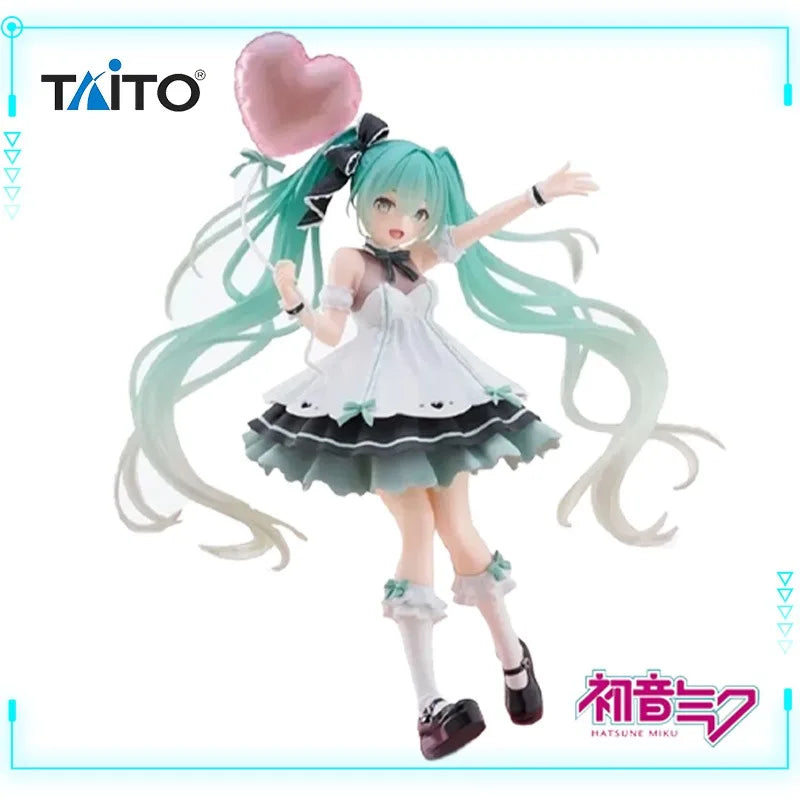 Taito Original Genuine Vocaloid Singer Artist MasterPiece Hatsune Miku Birthday 2025 AMP+ Party Ver. 21cm Model Toy Figures Gift