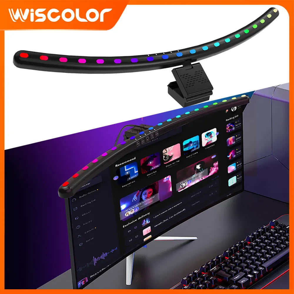 RGB Timed Monitor Light Bar Display LED Screen Hanging Night Light Dimming USB Decoracao Setup Gamer For Room Desk Accessories