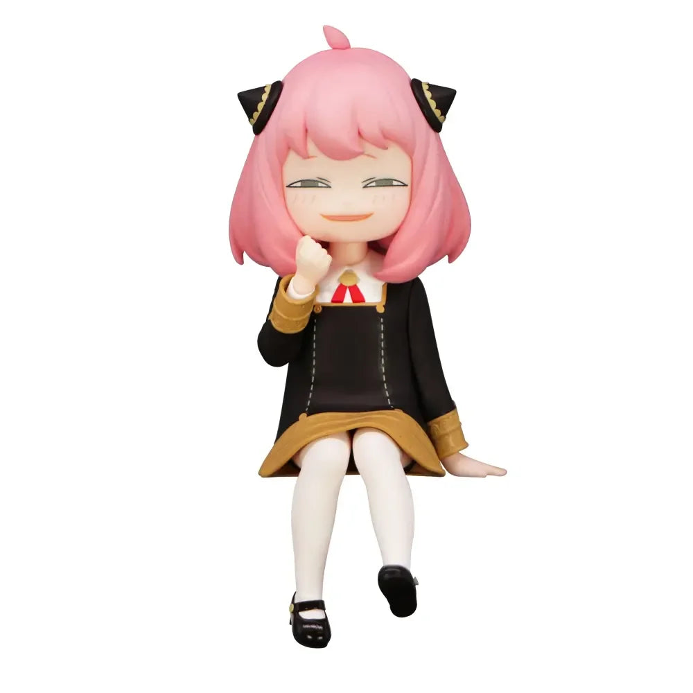14CM Anime SPY Family Anya Forger Figure Noodle Stopper Figure Replacement Face Model Toy Aciton Figure Doll Collection Desktop