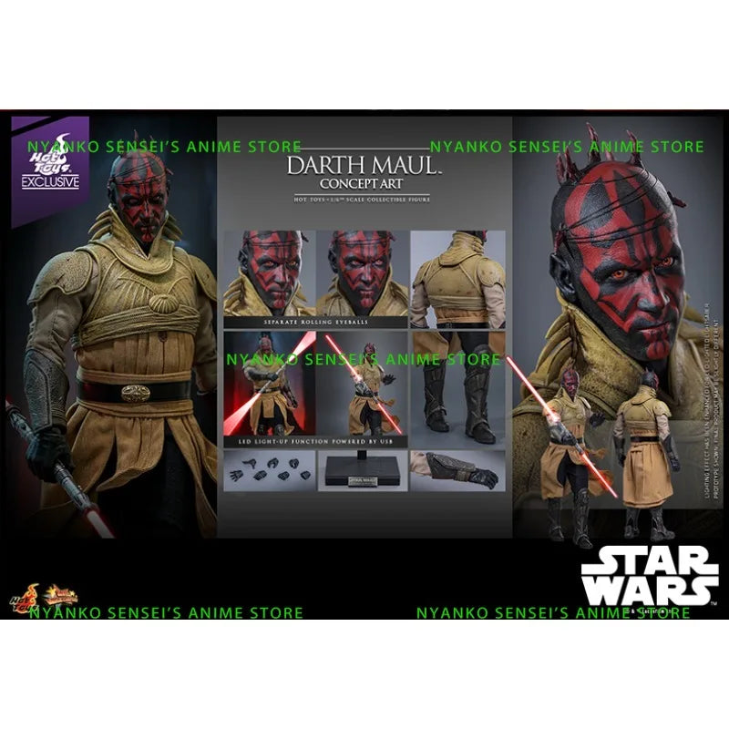 In Stock Hot Toys Star Wars: Episode I Darth Maul Concept Art Version 1:6 Scale Collectible Action Figure Anime Models Toy Gift