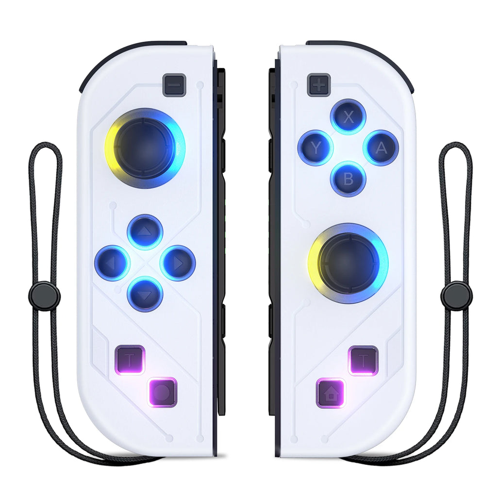 Joypad For Nintendo Switch/OLED/Lite - Vibration Turbo Wake-up FUNC NO Drift , Wireless Controller L/R Handle RGB Light