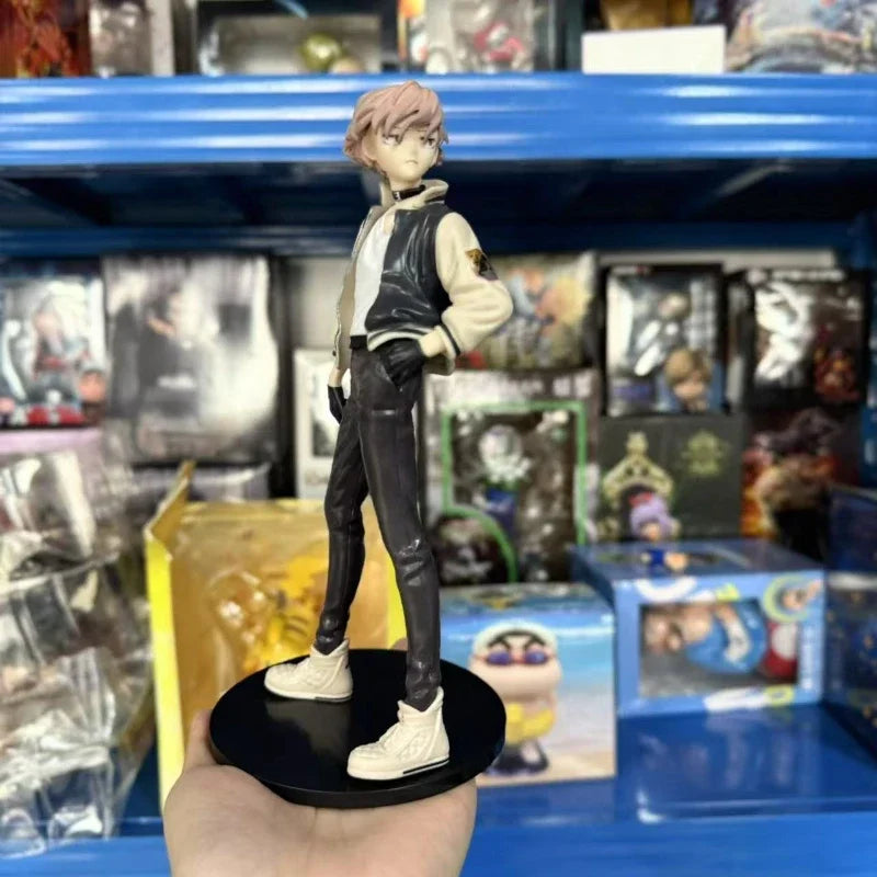 Anime Bungo Stray Dogs Nakahara Chuya Figur Dazai Osamu Actionfiguren Noodles Press Modell PVC Sammlerspielzeug Geburtstagsgeschenke