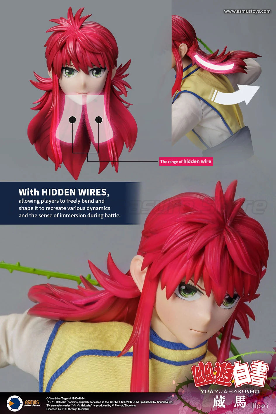 【MT】Original Asmus Toys YuYu Hakusho Kurama 1/6 Action Figure Toy Model