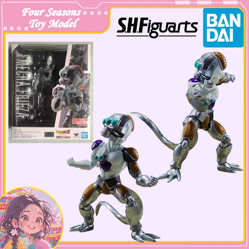 Fast Shipping Bandai Anime SHF DRAGON BALL MECHA FRIEZA Original Model Toy Action Figure Collectible Ornament Children Christmas