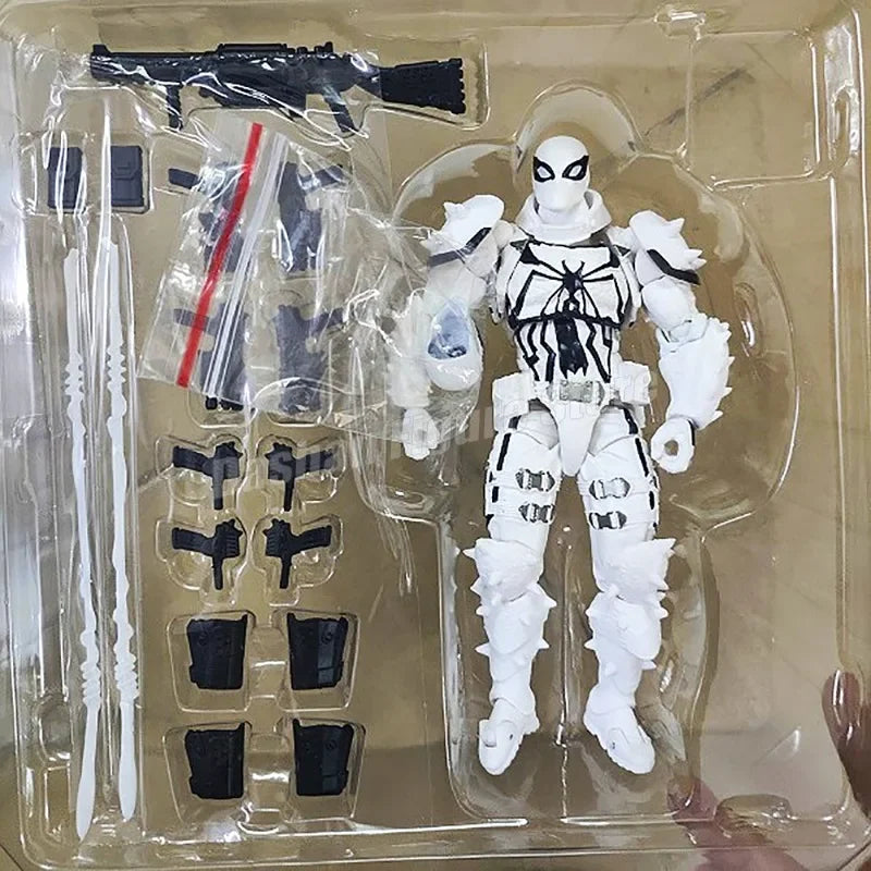 Fantastische Yamaguchi Revoltech Agent Venom Actionfiguren-Kollektion: Superheld Eugene Thompson Venom Figur, Modellspielzeug, Geschenkidee