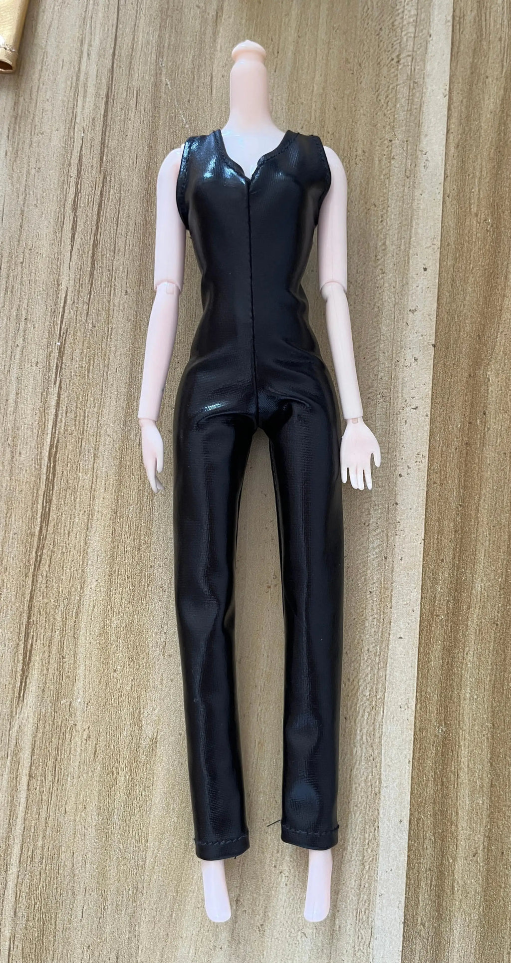 In Stock 1/6 Female American Civil War Black Pu Leather Bodysuit Jacket Head Sculpt Hollow Boots Model for 12" Action Figure Toy