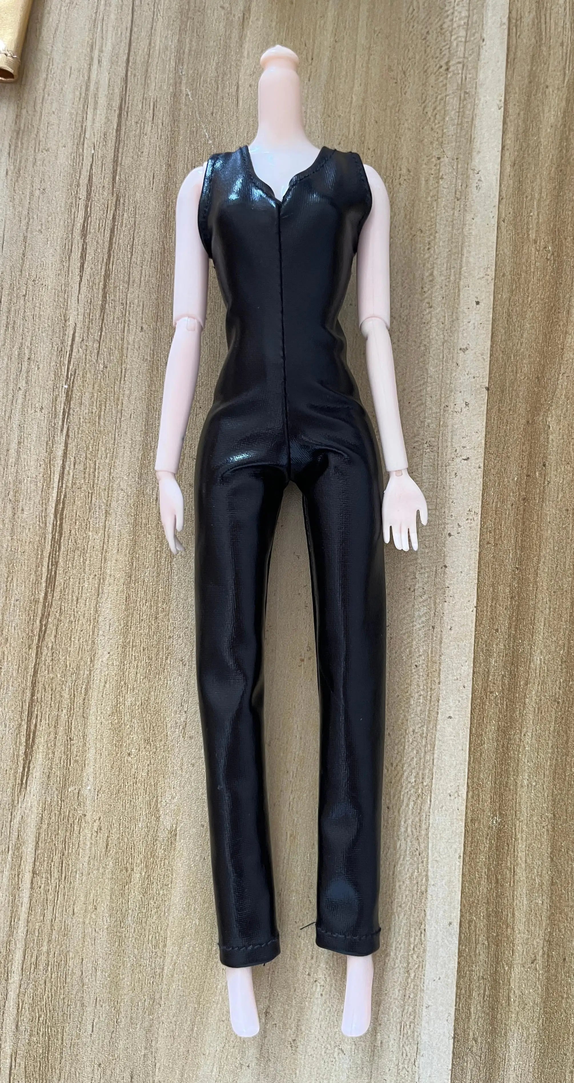 In Stock 1/6 Female American Civil War Black Pu Leather Bodysuit Jacket Head Sculpt Hollow Boots Model for 12" Action Figure Toy