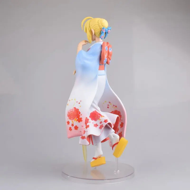 25 см Fate/stay night Saber Boxed Retail Figure Action Model Cartoon Doll Ornament Collection Toys Gifts