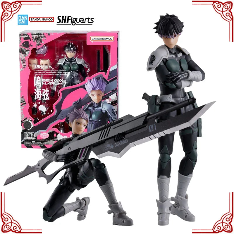 In Stock Genuine Bandai Kaiju No 8 Model Kit SHF Gen Narumi Anime Action Figure Collection Finished Model Boy Toys Birthday Gift