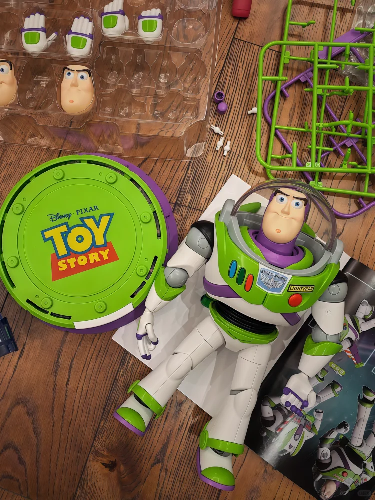 Disney Toy Story Buzz Lightyear Assembly Toy 17joints Movable 30cm Trendy Desktop Decoration Collectible Model Gift For Children
