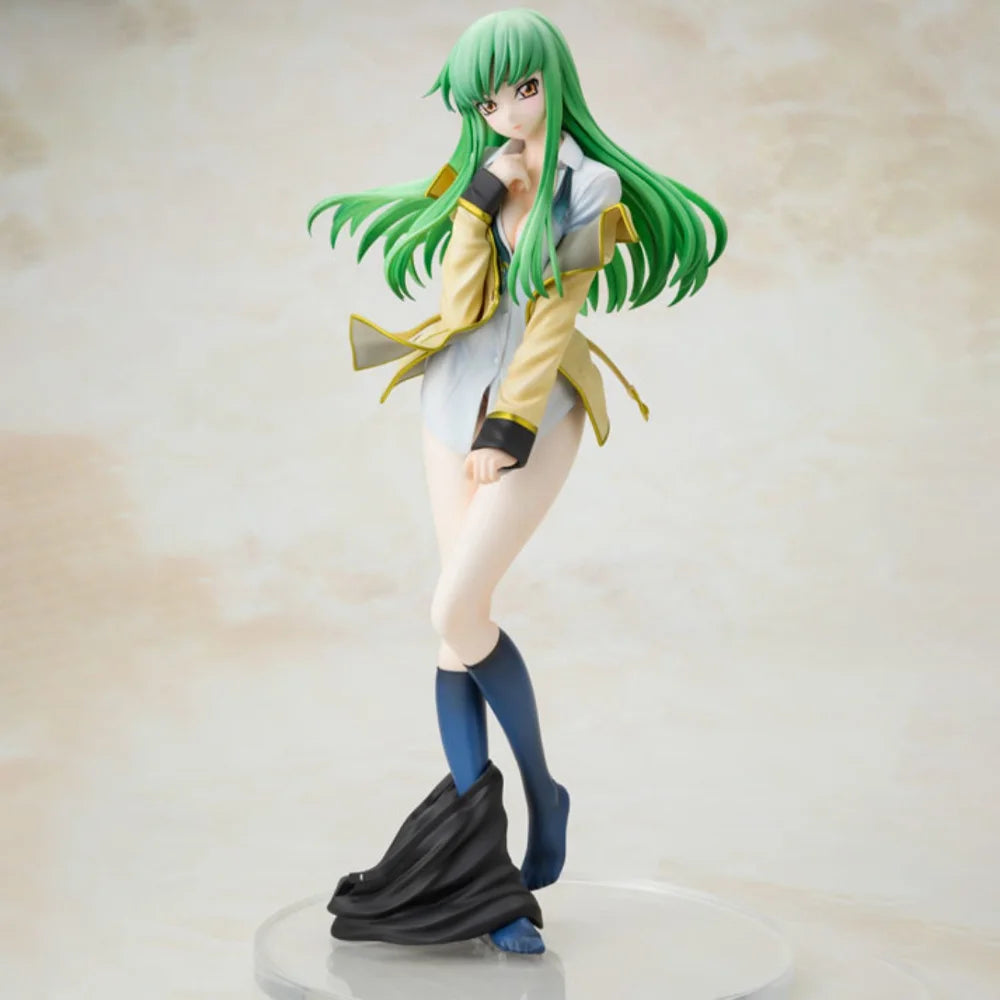 In Stock KDcolle Original Genuine Code Geass Hangyaku No Lelouch C.C. 1/7 Ashford Academy Uniform Ver 25cm Model Toy Figure Gift