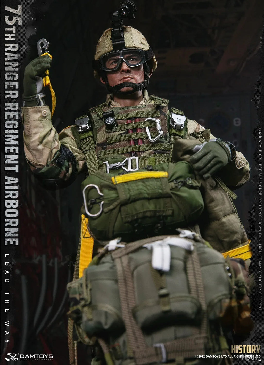 【MT】DAMTOYS NO.78094 US Army STHRANGER REGIMENT AIRBORNE 1/6 Action Figure Model Toys
