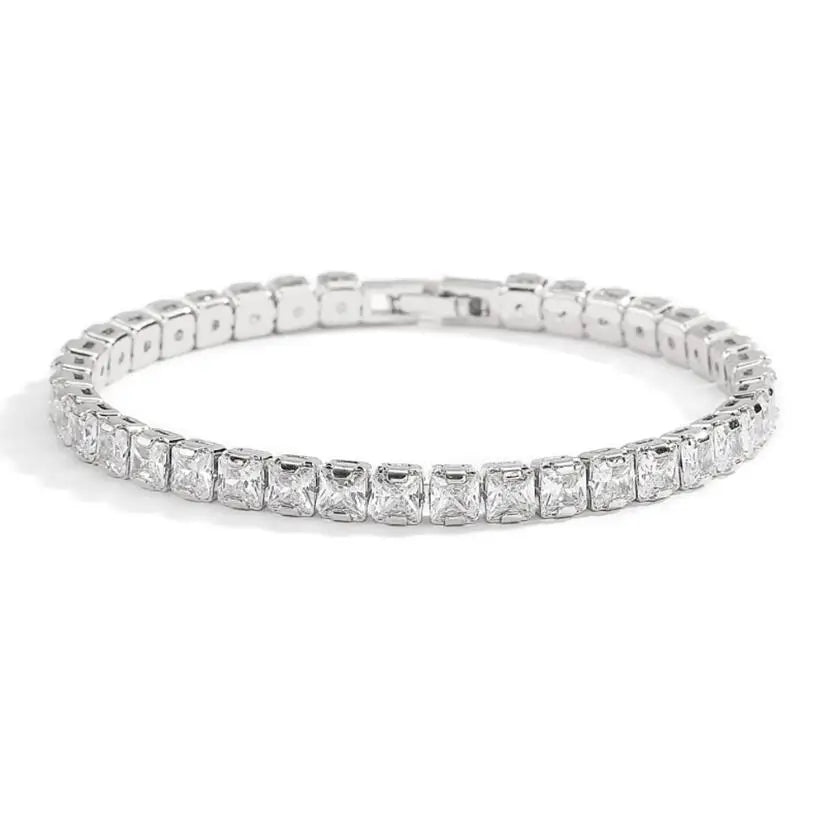 Massives 18K 14K Gold Moissanite Tennisarmband für Damen D VVS1 rundes 925 Sterling Silber Luxusarmband zur Verlobung
