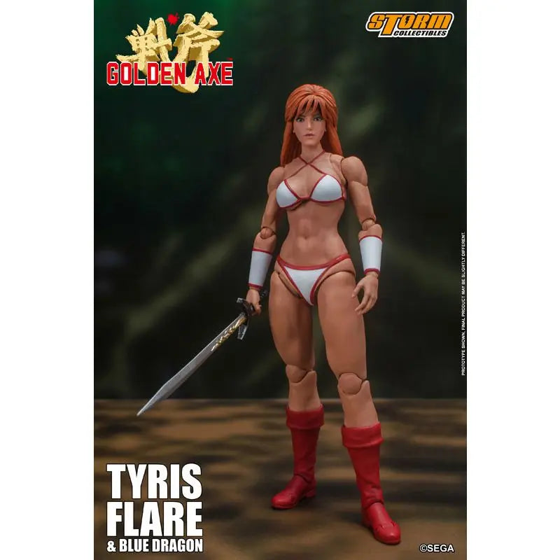 100% Original Storm Toys SGGX05 1/12 Classic Arcade Battle Axe Female Warrior Tyris Flare & Blue Dragon Set Action Figures Model