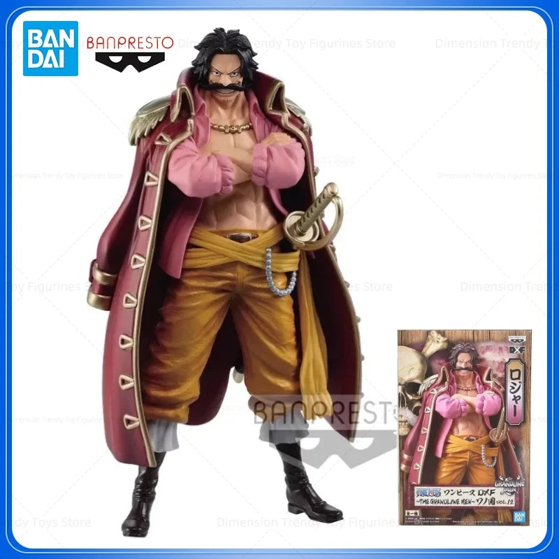 В наличност Bandai Banpresto One Piece DXF Grand Line Wano Country Gol·D·Roger Аниме екшън фигурки Модел играчка Колекция DT