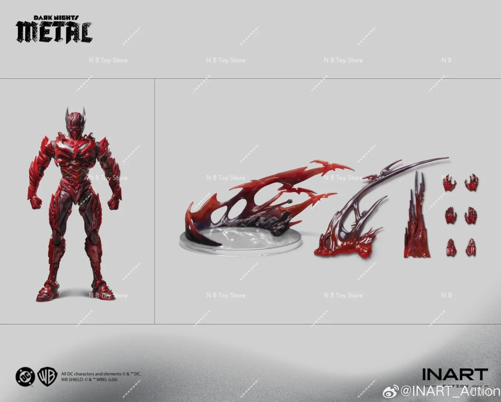 New INART Action MAG-C001 1/12 Batman The Red Death Action Figure Model Kit Dark Nights Metal The Flash Comic Bruce Wayne Toys