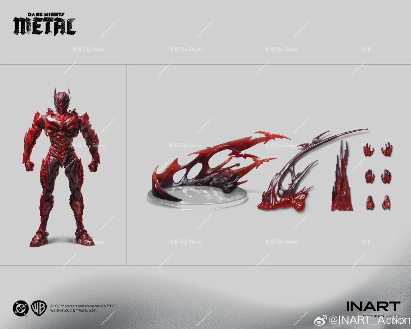 New INART Action MAG-C001 1/12 Batman The Red Death Action Figure Model Kit Dark Nights Metal The Flash Comic Bruce Wayne Toys