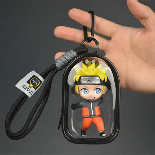i NEW Naruto Uchiha Obito Itachi Uchiha Naruto Uzumaki Kakashi Keychain Pendant Doll Model Backpack Decor Collection Cartoon Toy