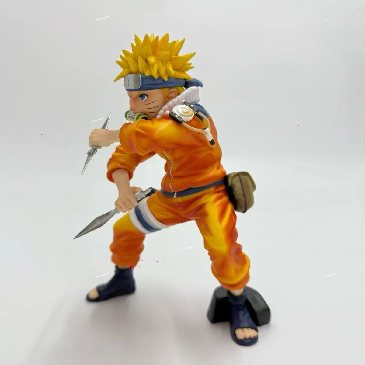 New 18cm Naruto Anime Figure Uzumaki Naruto Figurine Collectible Kagebunsin No Jyutu Pvc Statue Model For Boy Room Ornament Toy
