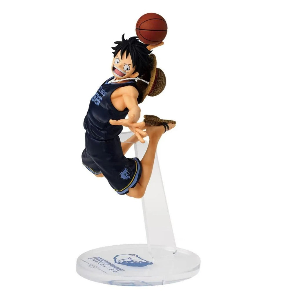 One Piece Luffy Action Figure Golden State Warriors Boston Celtics New York Knicks Los Angeles Lakers Anime Collectible Model