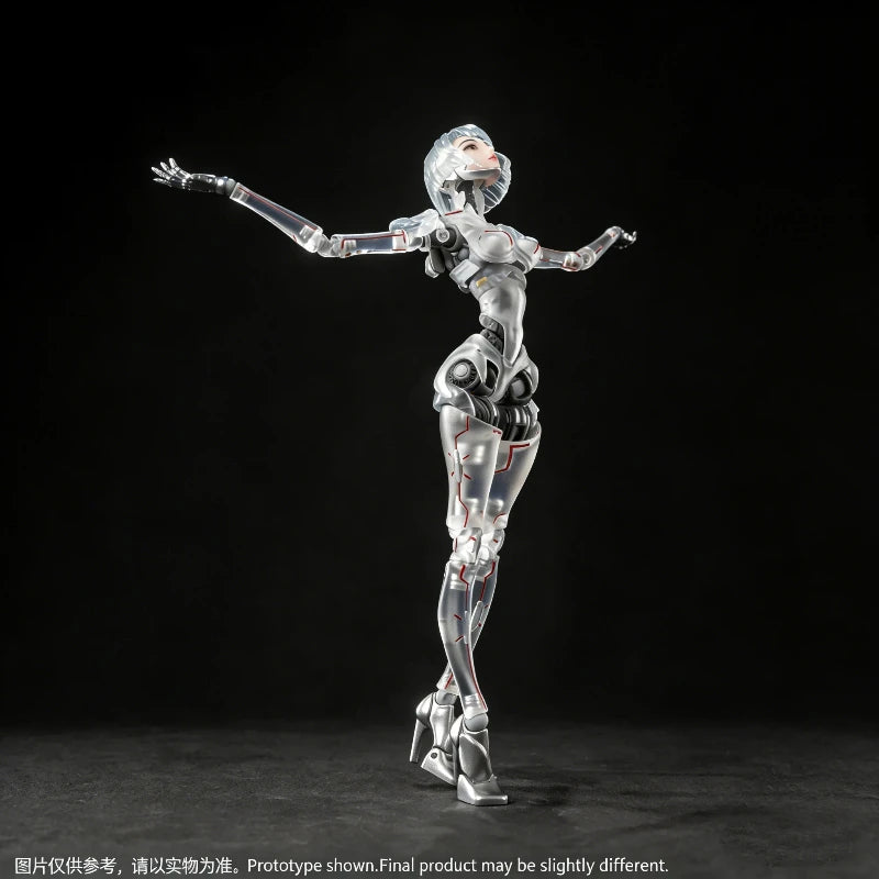 Sci-Fi Android Figure 1/12 AI Agent Femella C1 Action Figure Movable Joints Model Collectible GK Toy Desktop Ornament Anime Gift