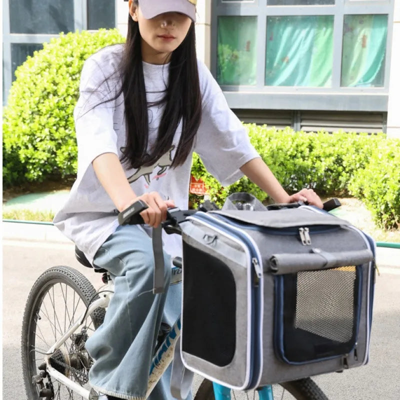Bicycle Carrying Cat Bag Dog Bag Pet Bag Portable Backpack For Outdoor Use Suitable For Carrying Bicycles And Motorcycles