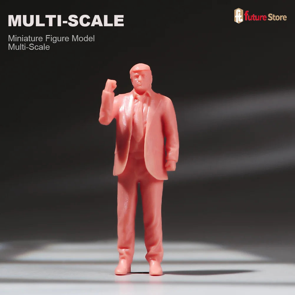 In Stock 1/87 1/64 1/43 1/24 1/18 Male President Bodyguard Miniature Figure Mini Diorama Resin Model Street Scene Prop Toy