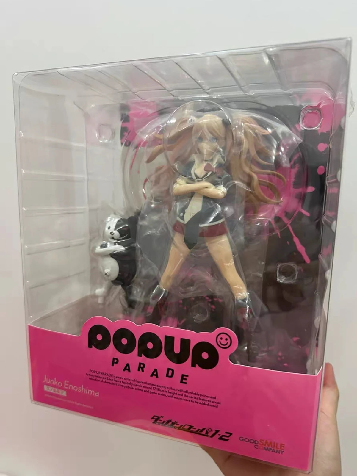 Original Genuine Good Smile Company Prepainted Pop Up Parade Danganronpa 1 / 2 Reload Enoshima Junko & Monokuma H=170mm Figure