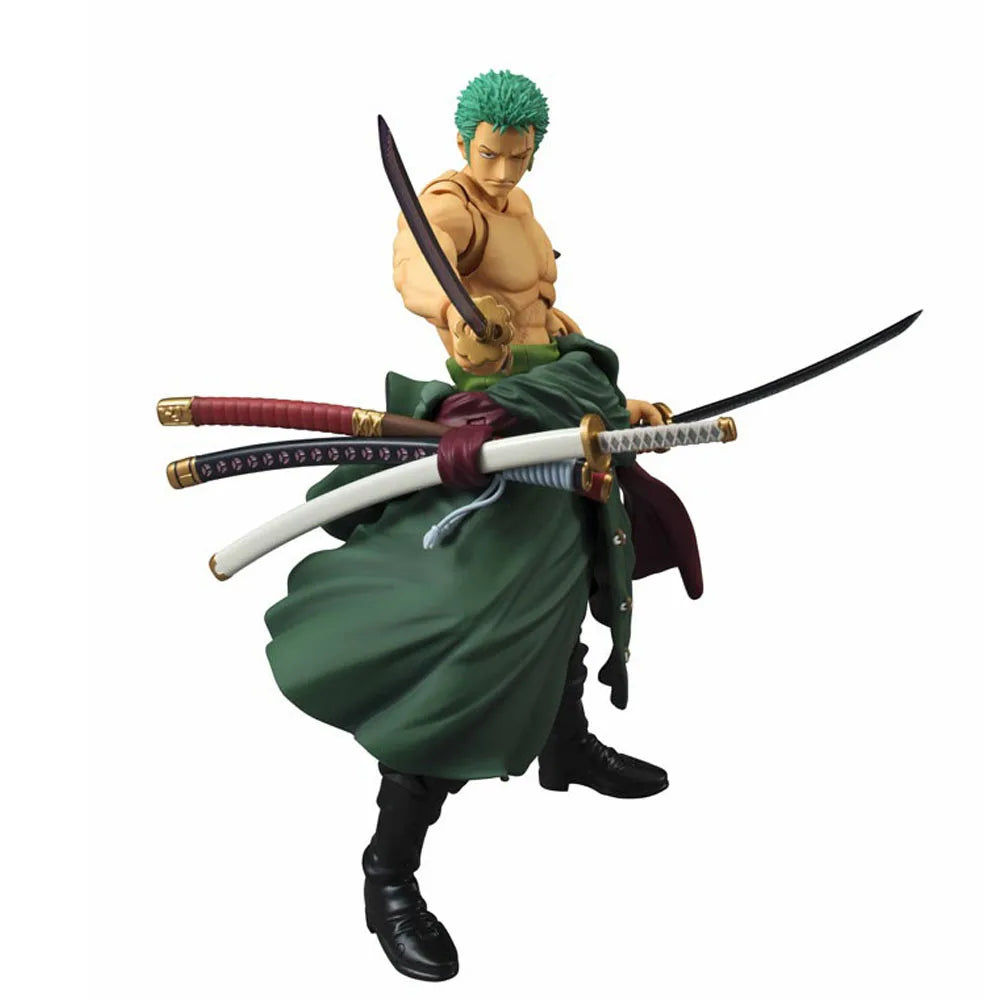 Anime One Piece 18cm BJD Roronoa Zoro Gelenke Bewegliche PVC Action Figure Sammlung Modell Spielzeug