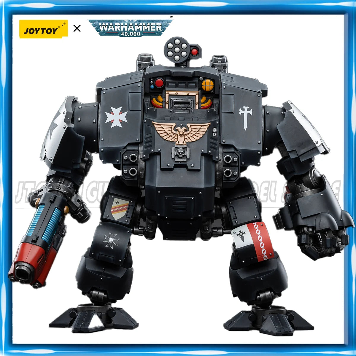 JOYTOY Warhammer 40K 1/18 Actionfigur Black Templars Redemptor Dreadnought Mech Anime Figuren Spielzeug