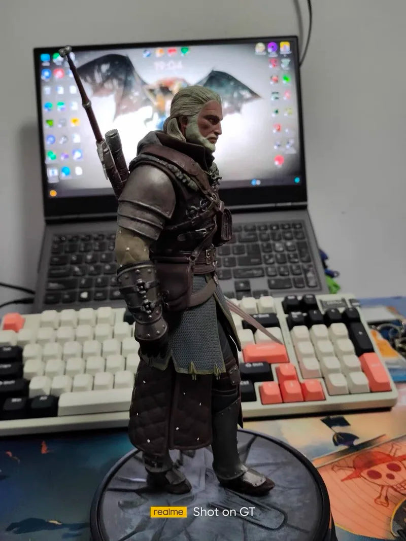 24cm The Witcher 3: Wild Hunt Geralt Of Rivia Action Figure Toys Game Figurine Pvc Collection Model Ornaments Gift