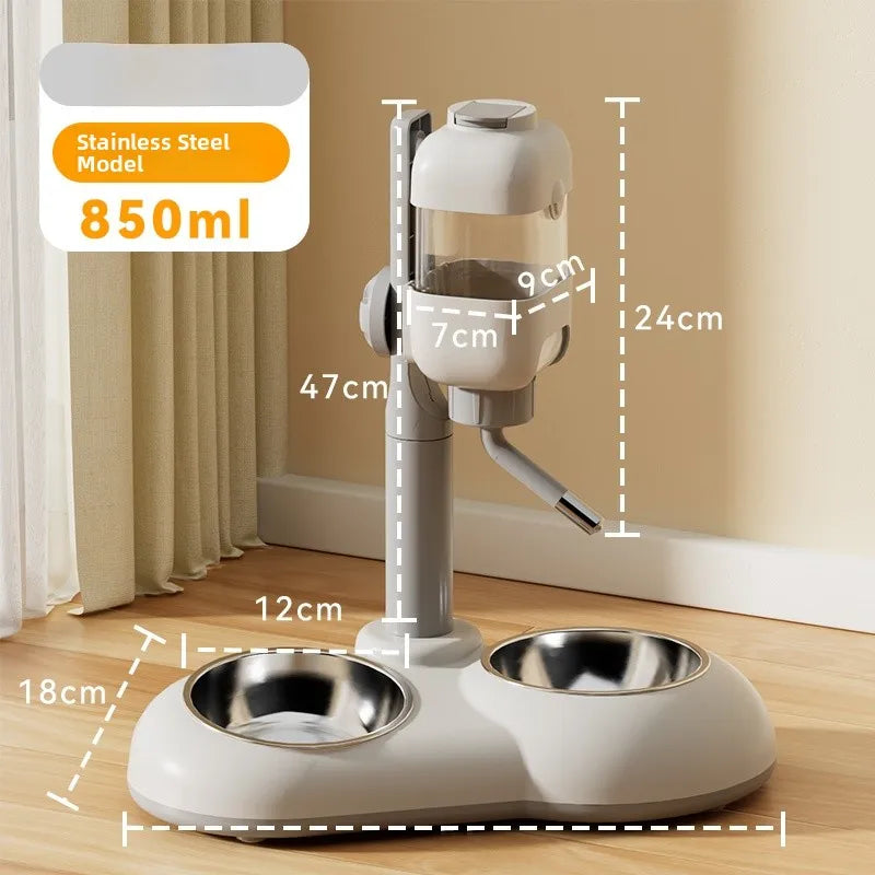 Auatic Hanging Dog Waterer No Wet Mouth Pet Drinking Fountain Cage Feeding Bowl Watering Pot Hipidog Pet Supplies