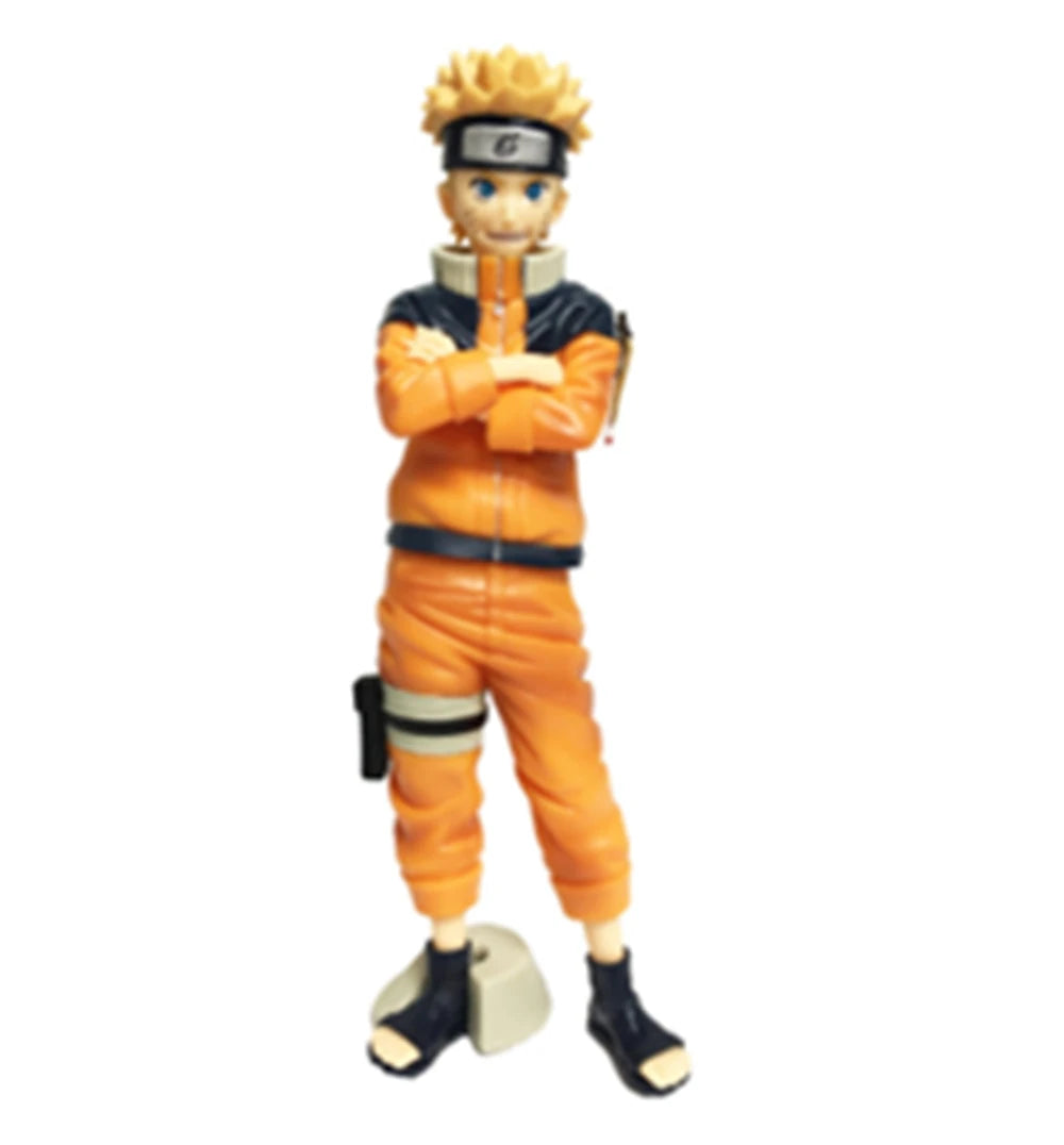 25 cm große Anime-Figur Naruto Shippuuden Uzumaki Naruto Grandista Shinobi Relations Nero mit austauschbarem Gesicht, Spielzeug-Actionfigur