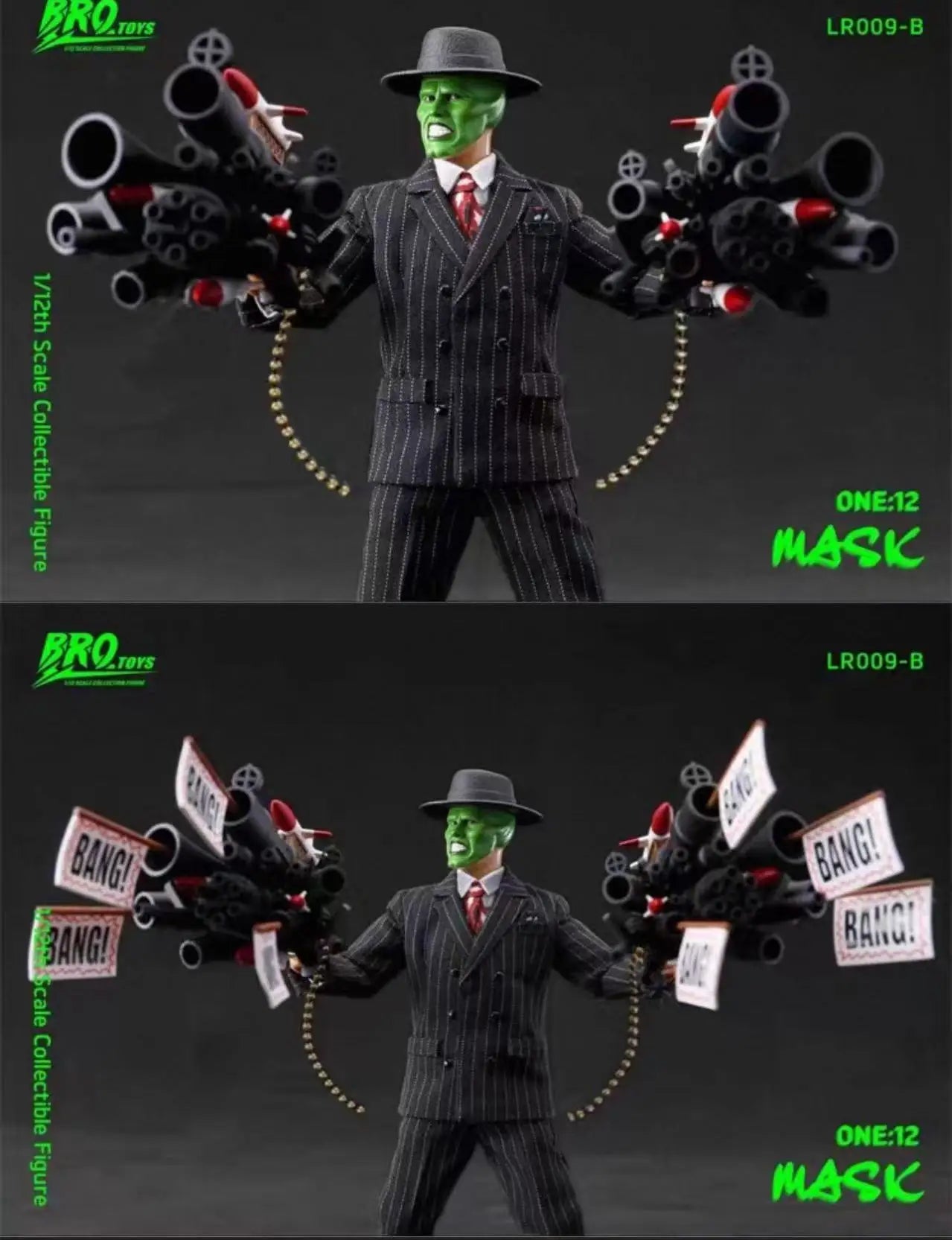 In Stock BROTOYS LR009 The Mask Stanley Ipkiss Movability Model Toys Collection Cloth Clothing 1/12th Scale Collectible Figure