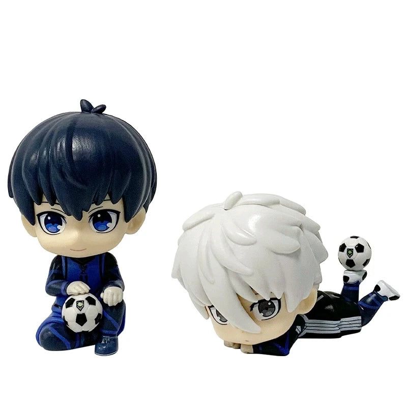 2026 New BLUE LOCK Action Figures Isagi Yoichi Nagi Seishiro Anime Figure Q Version Figurine PVC Collectible Model Kids Doll Toy