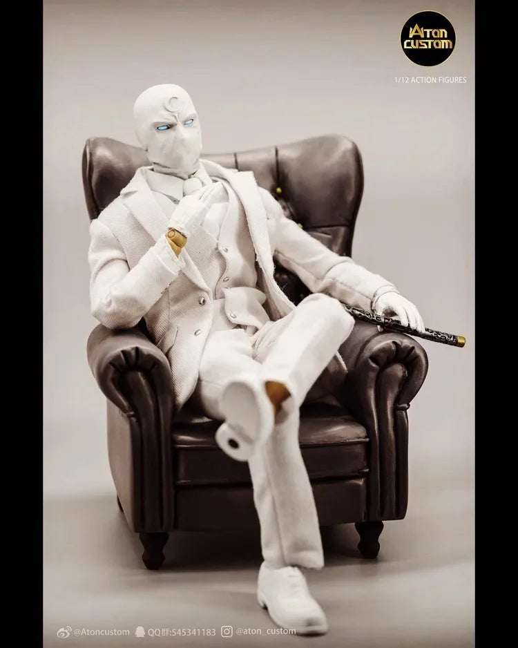 In Stock Aton Custom Moonlight Knight Mr. Night Mr. Knight 1/12 Mobile Doll Battle Damage No Hat Character Model Toy Gift Series