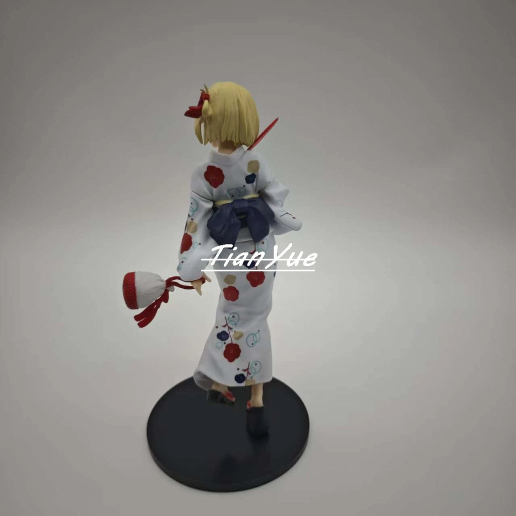 Lycoris Recoil Nishikigi Chisato and Takina Inoue Kimono Girl Action Figure Model Toy 20cm