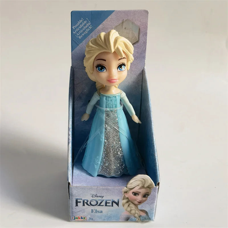 New Hot Disney Princess Miniature Doll Model Rapunzel Ariel Snow White Poseable Cute Anime Action Figure Model Frozen Gift Toy