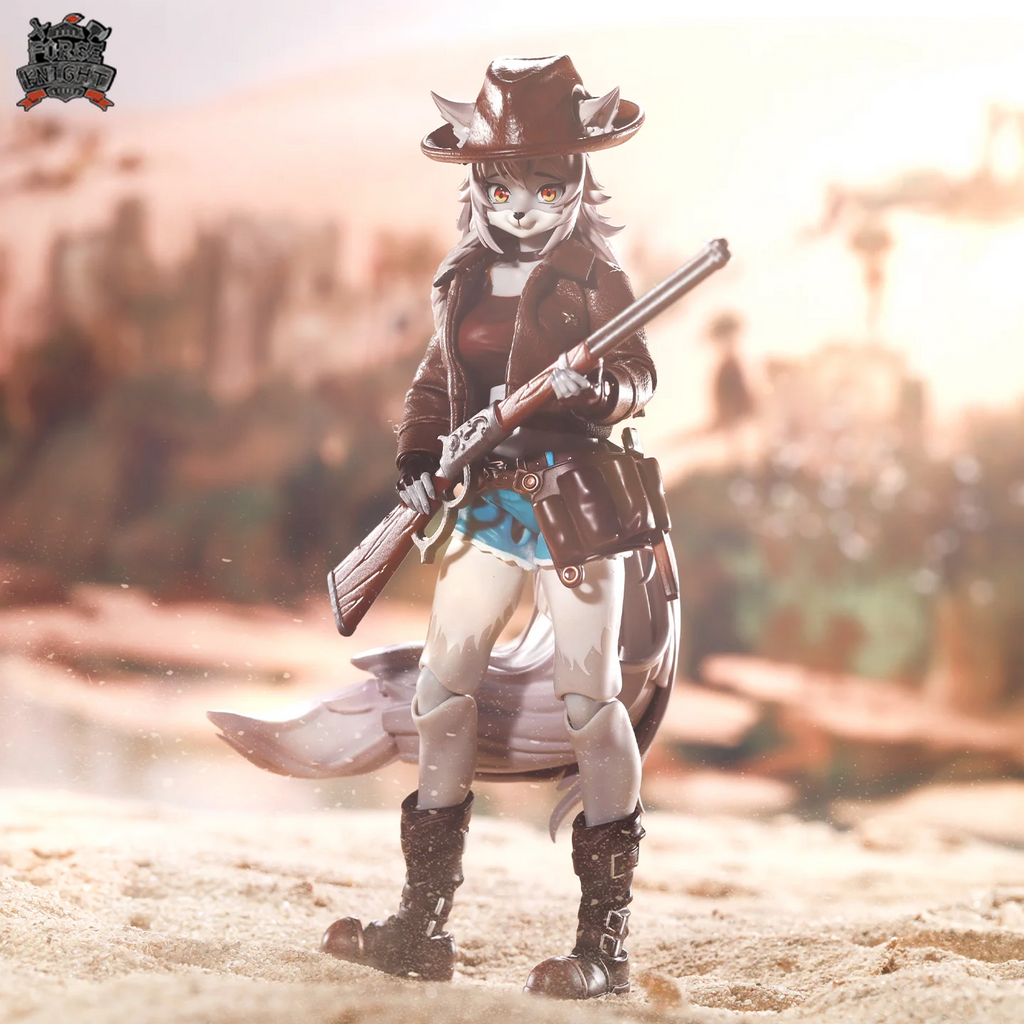 Lado Toys Leah Anime Wolf Girl Repairer Furry Girls Action Figure 1/12 Handmade Custom Cowgirl Cloth Set for Liya