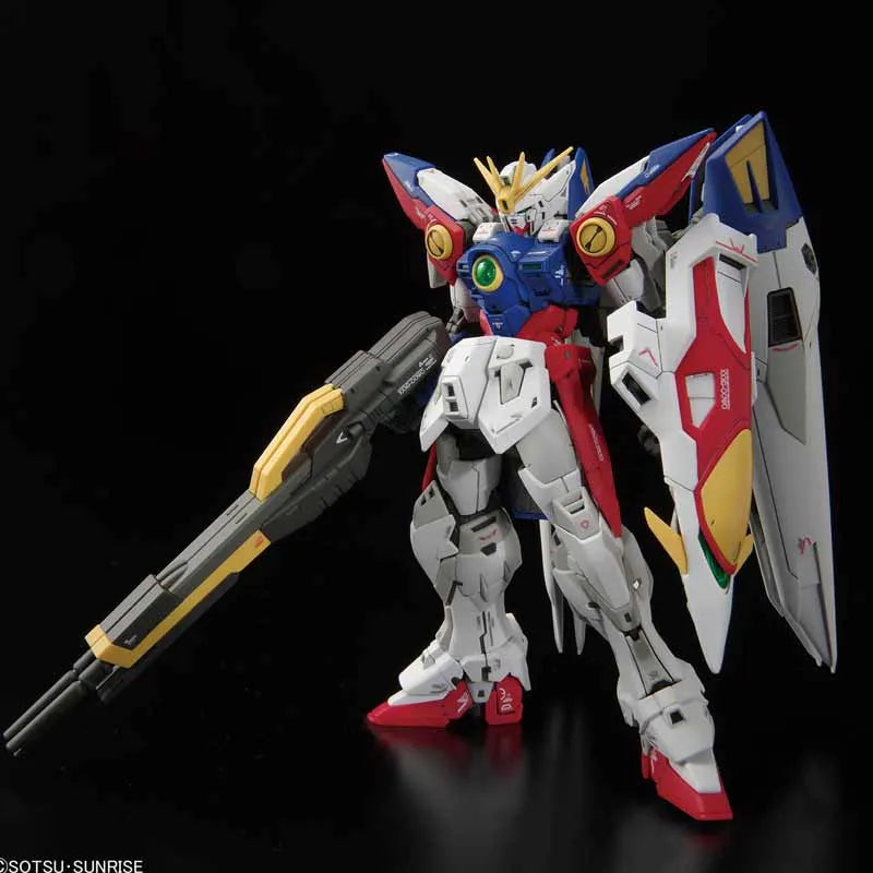 High quality Bandai GUNDAM RG 1/144 WING GUNDAM ZERO SHINING GUNDAM Anime Action Figure Assembly Model Toys Collectible Model
