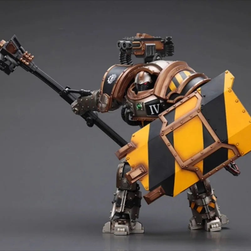 JOYTOY Iron Warriors Iron Circle Domitar-Ferrum Class Battle-automata With Karceri Battle Shield And Graviton Crusher 1/18Figure