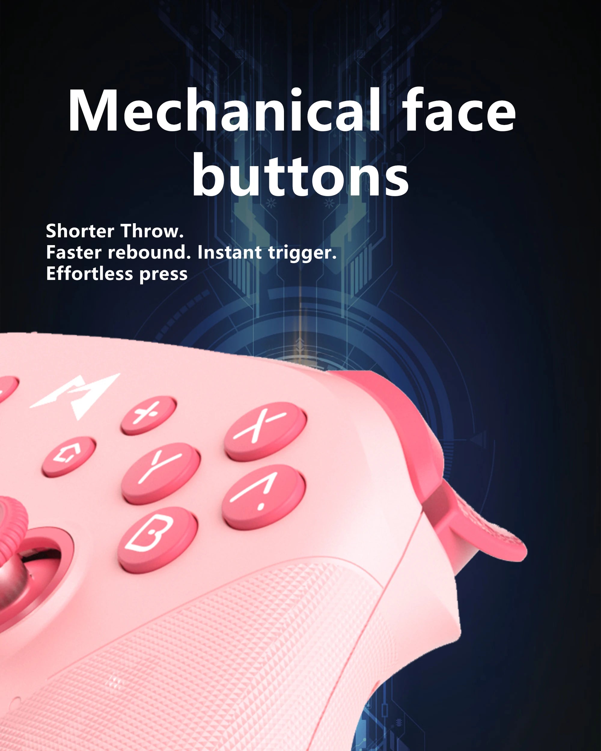 MOBAPAD Mechanical HALL Joystick Bluetooth Gamepad Vibration Controller For Nintendo Switch PC Android iOS Game Console ﻿