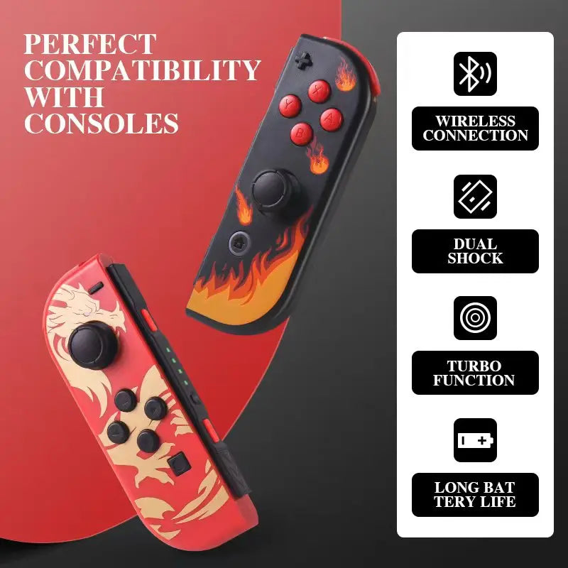 Joy Pad Joycons Controller For Switch Joystick Gamepad Wireless Game Console Joypad Turbo Wake Up Function