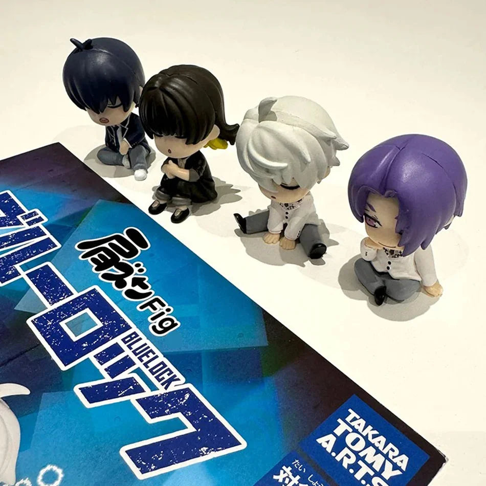 4pcs/set BLUE LOCK Anime Figures Doll Isagi Yoichi Nagi Seishiro Bachira Meguru Mikage Reo Action Figure Model Toys for Children